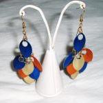 Scale Maille Multi Colour Earring Handmade Jewelry..